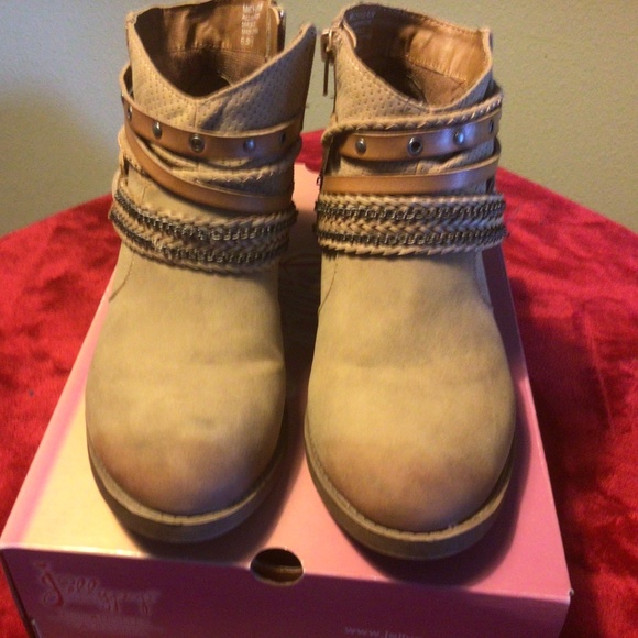 Jellypop tan ankle boots size 6.5 - Picture 1 of 4